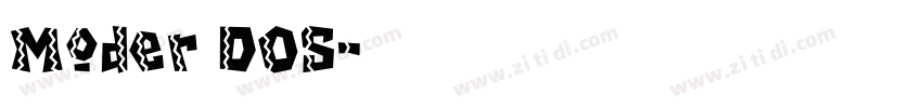 Moder DOS字体转换